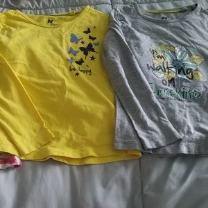 4T girls long sleeved shirts